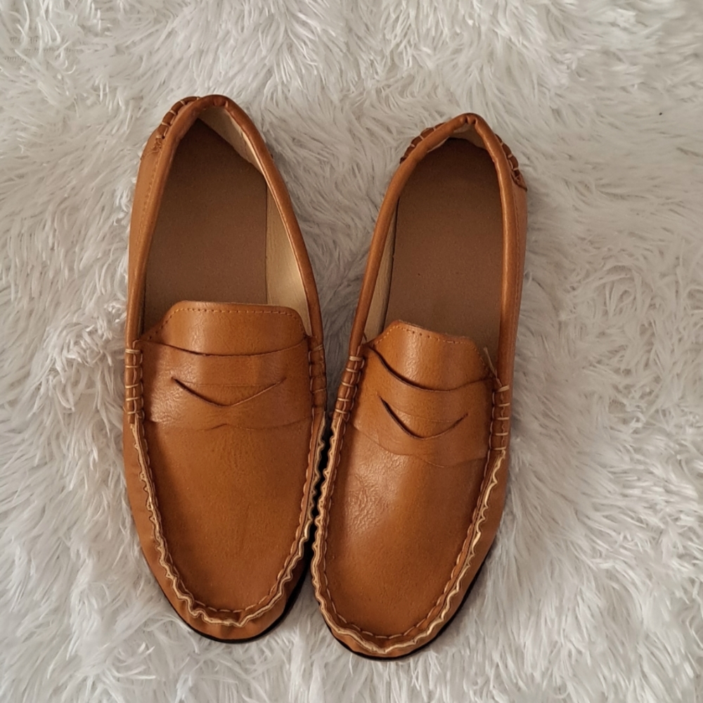 Leather loafers